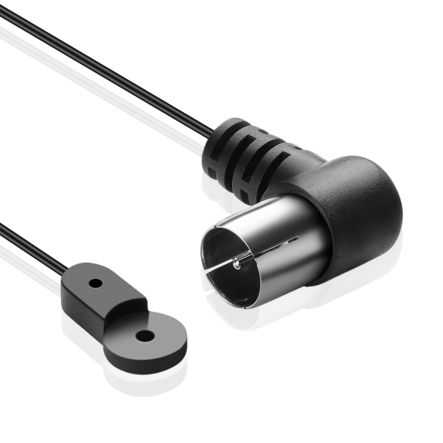 FM Indoor Antenna 75 Ohm for Radio Stereo Receiver (5 Ft) Coax Coaxial F Type Male Plug Wire Cable Cord Adapter Connector UNBAL for Yamaha JVC Sony BOSE Panasonic Home Audio Sound System