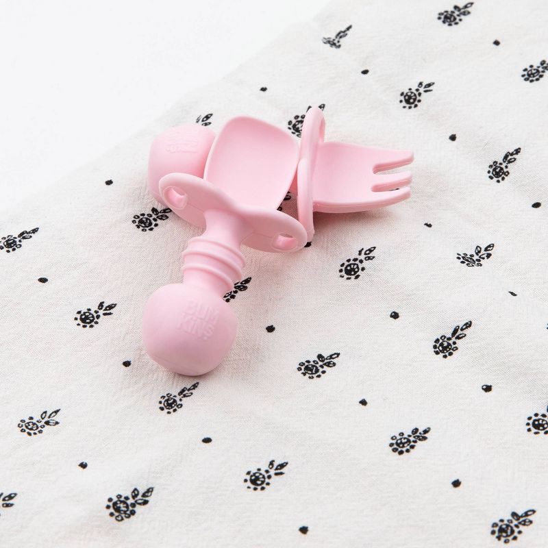 Bumkins Silicone Chewtensils - Pink