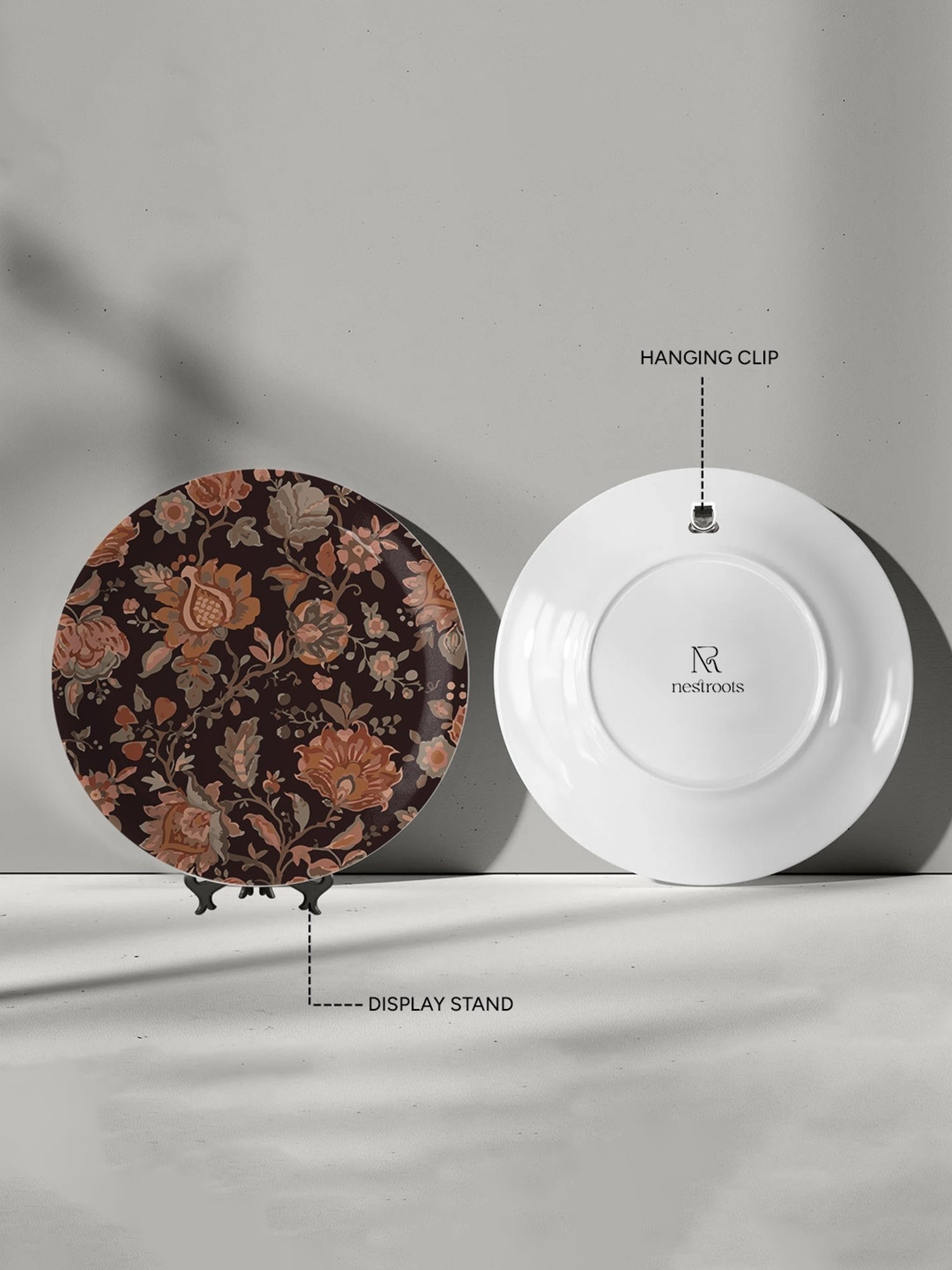 Nestroots Contemporary Heritage Multicolor Porcelain Wall Plate