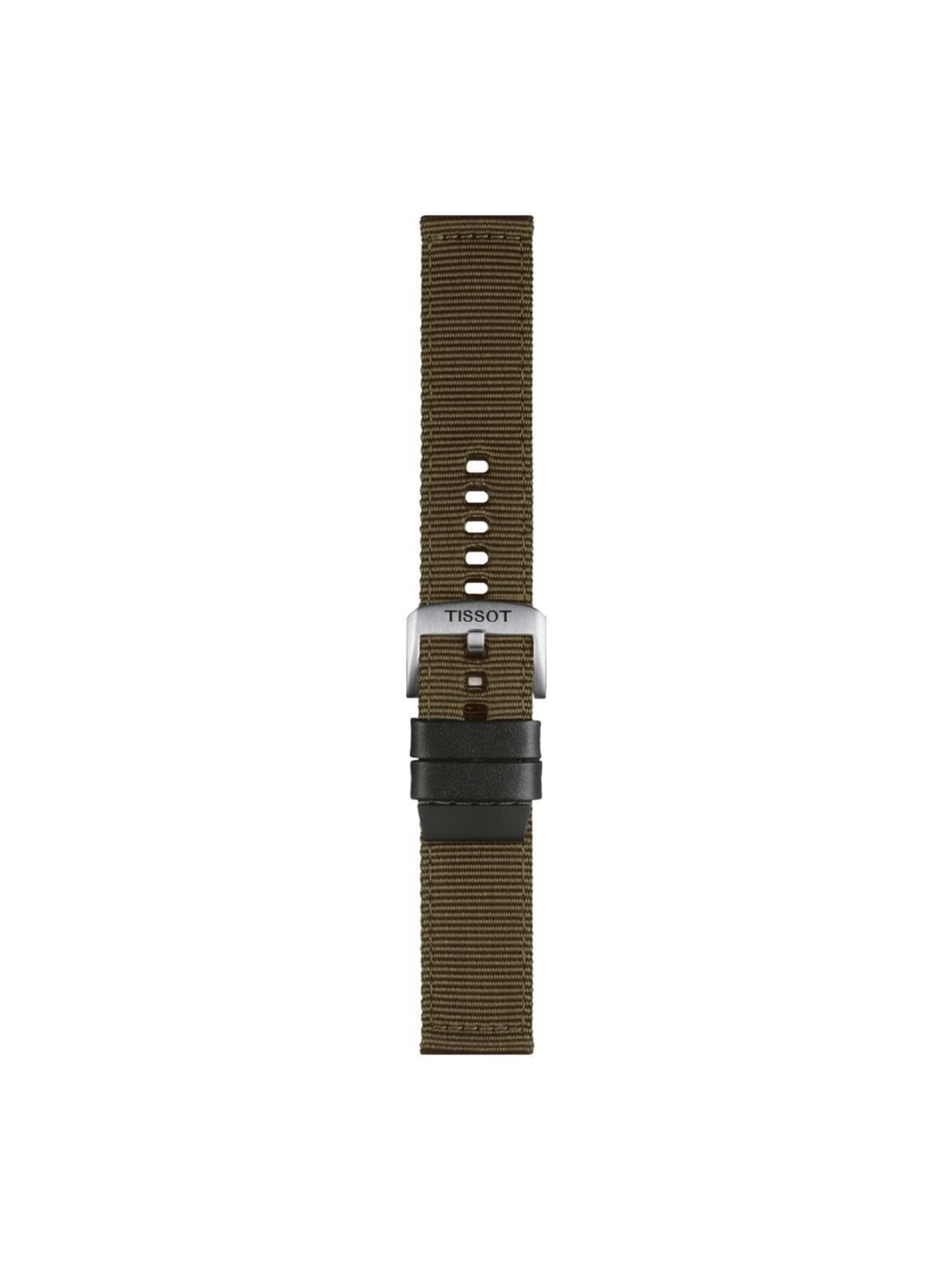 TISSOT Official T852046756 Khaki Textile Watch Strap Lugs 22 mm