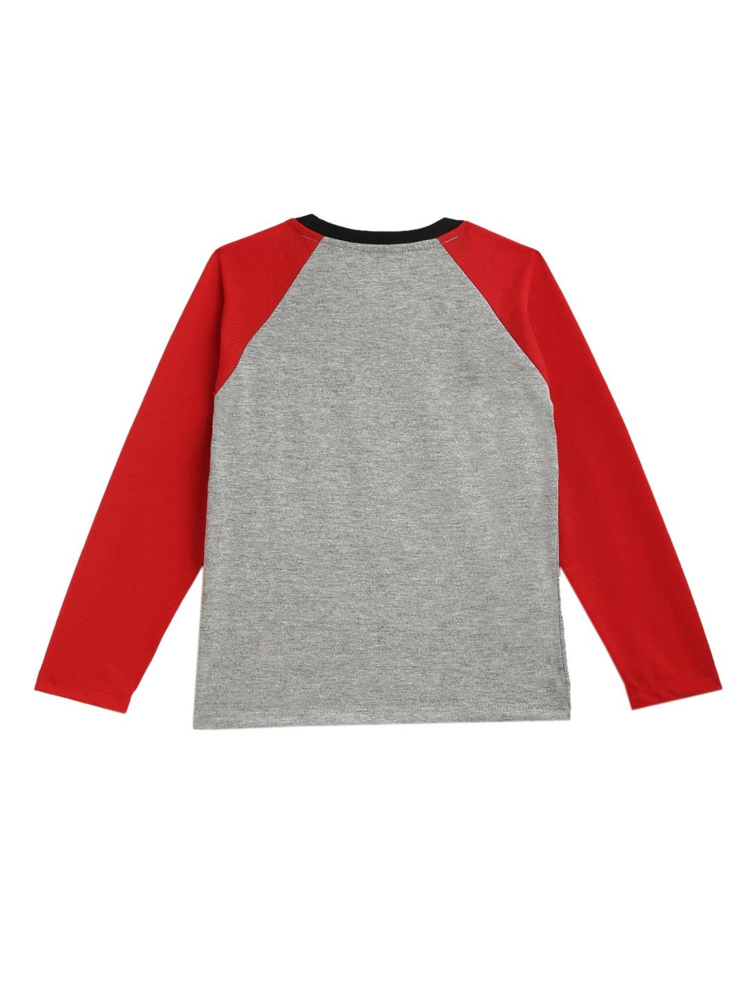 Kids Craft Grey & Red Printed T-Shirt with Pyjamas