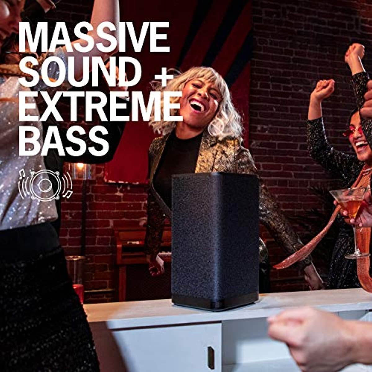 Ultimate Ears Hyperboom Portable & Home Wireless Bluetooth Speaker, Loud Speaker, Big Bass, Water resistant IPX4, 150 Ft Range &ndash; Black