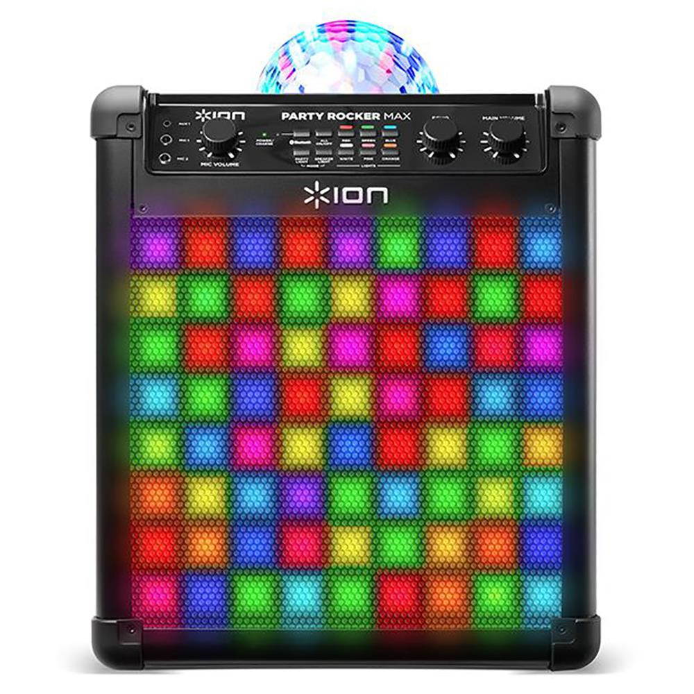 Ion PARTYRCKRMAX Wireless Rechargeable Speaker with Multi-Effect Party Lights