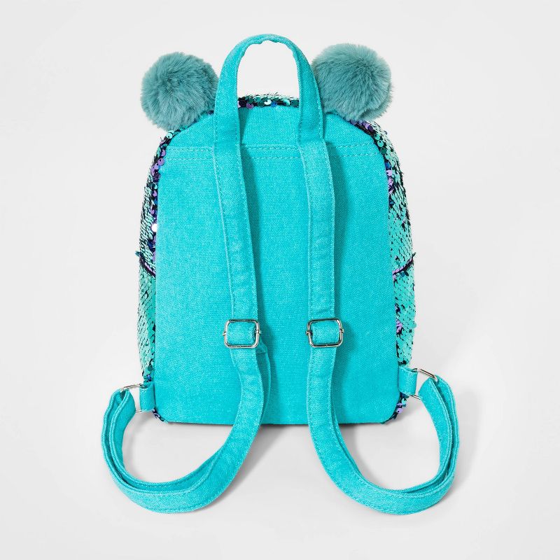 Girls' Flip Sequin Monster Mini Backpack - Cat & Jack™ Blue