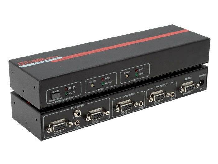 Hall Research VS-2A 2-Port VGA Switch +Audio + RS232