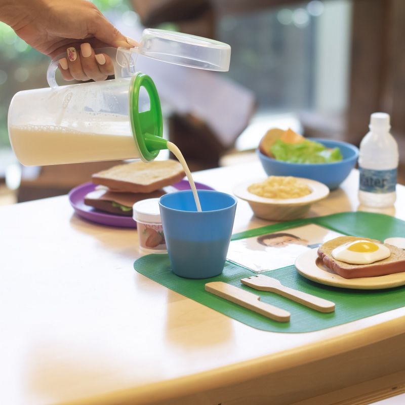 Melissa & Doug Stir and Serve Cooking Utensils (7pc) - Stainless Steel and Wood