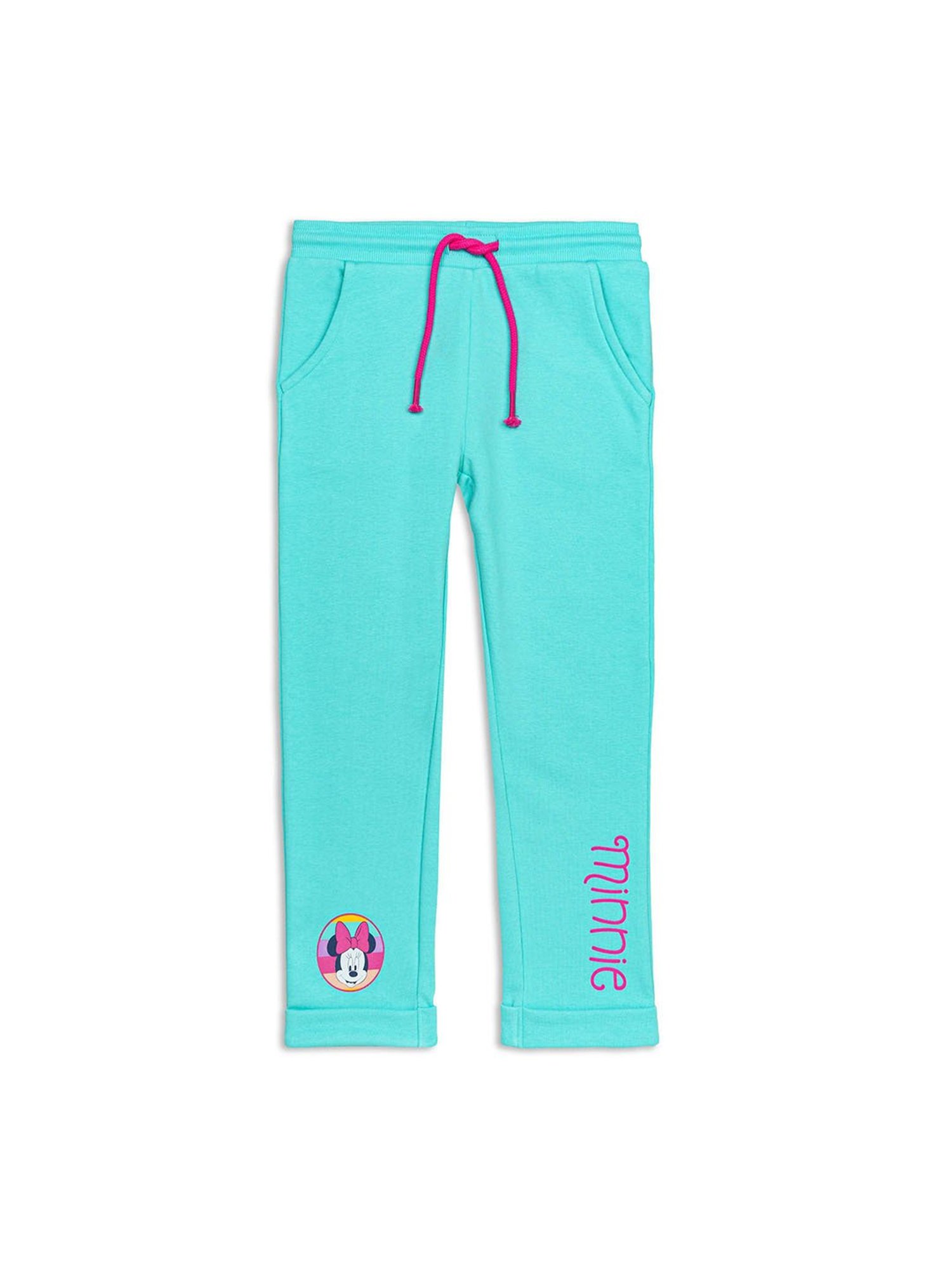 H by Hamleys Girls Blue Solid Trackpants