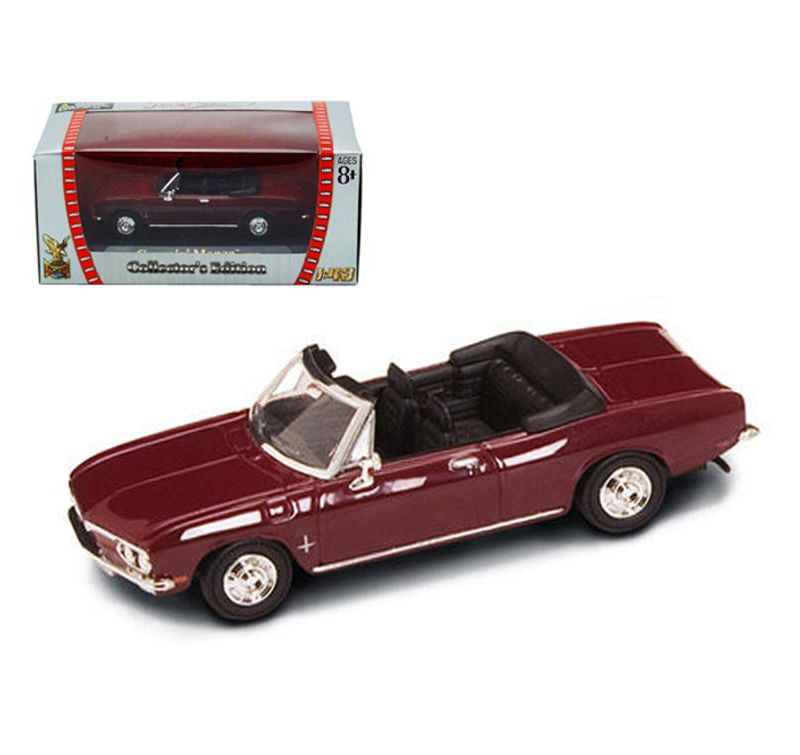 1969 Chevrolet Corvair Monza Burgundy 1/43 Diecast Model Car by Road Signature