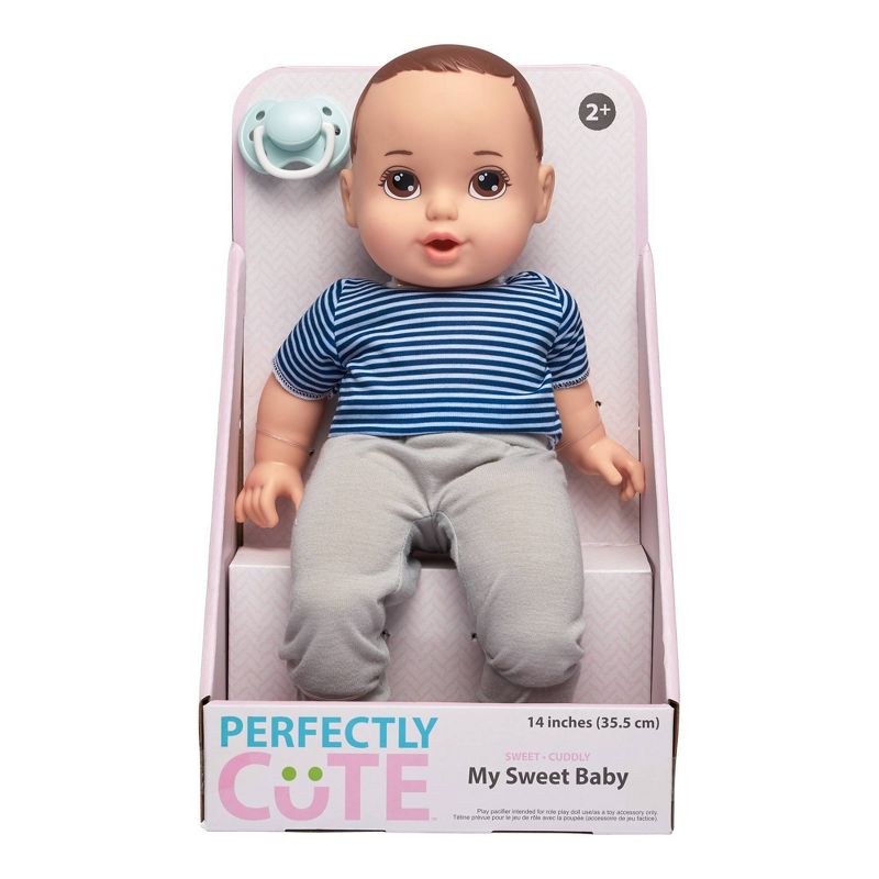 Perfectly Cute 14" My Sweet Baby Boy Doll - Brunette with Brown Eyes