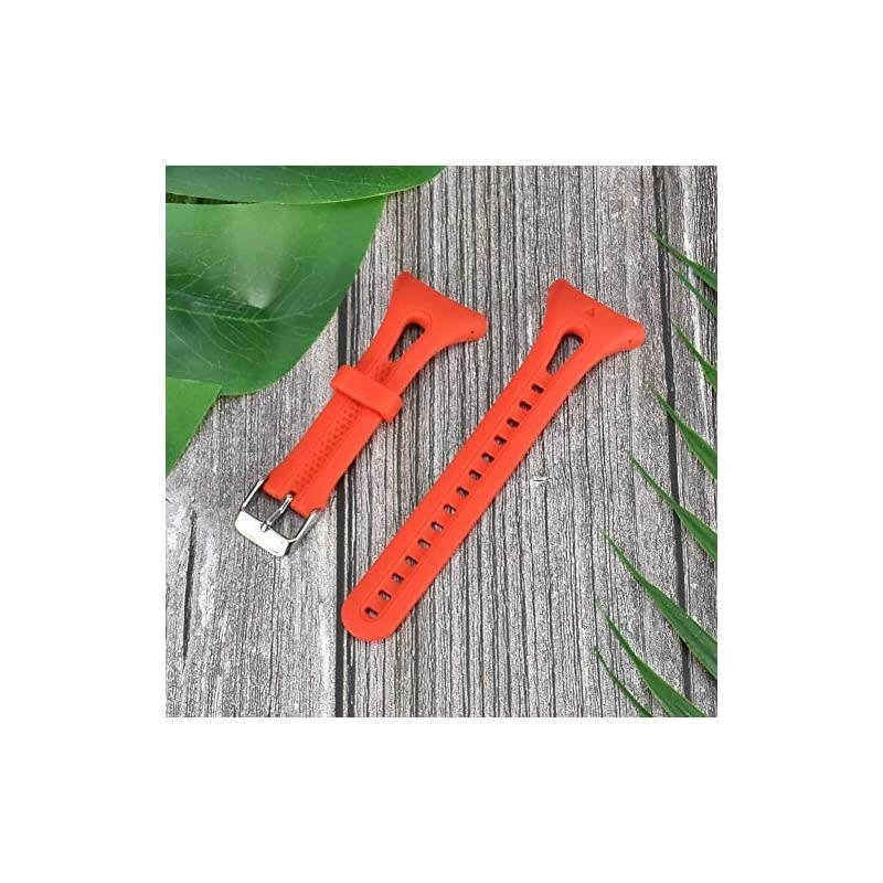 Watch Band Compatible with Garmin Forerunner 10 Forerunner 15 Running Watch Soft Silicone Replacement Wristband for Garmin Forerunner 1015 Smart Watch Women Men