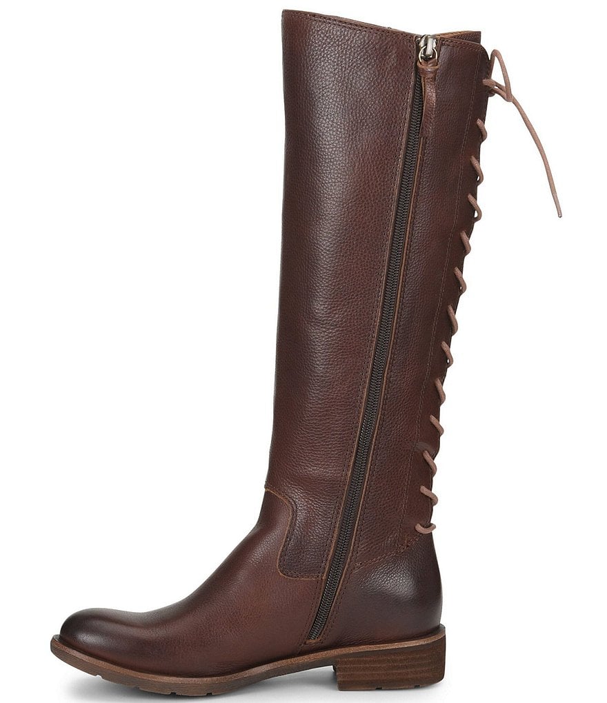 Sofft Sharnell II Waterproof Leather Lace-Up Back Tall Boots