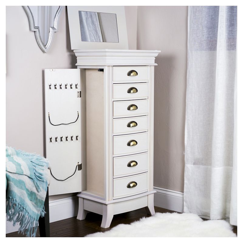 Hillary Jewelry Armoire White - Hives & Honey