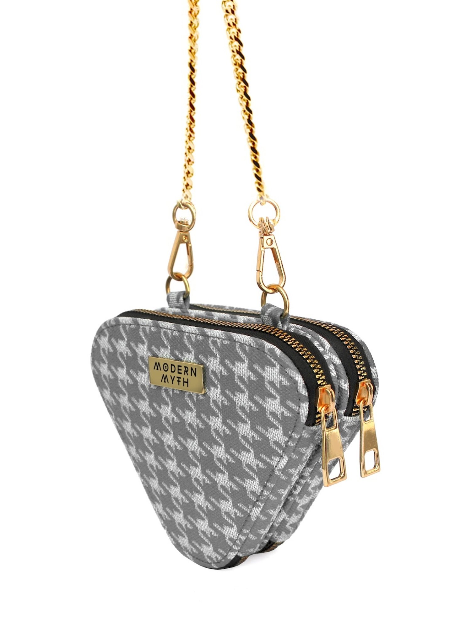 Modern Myth Trio Grey Printed Small Mini Cross Body Bag