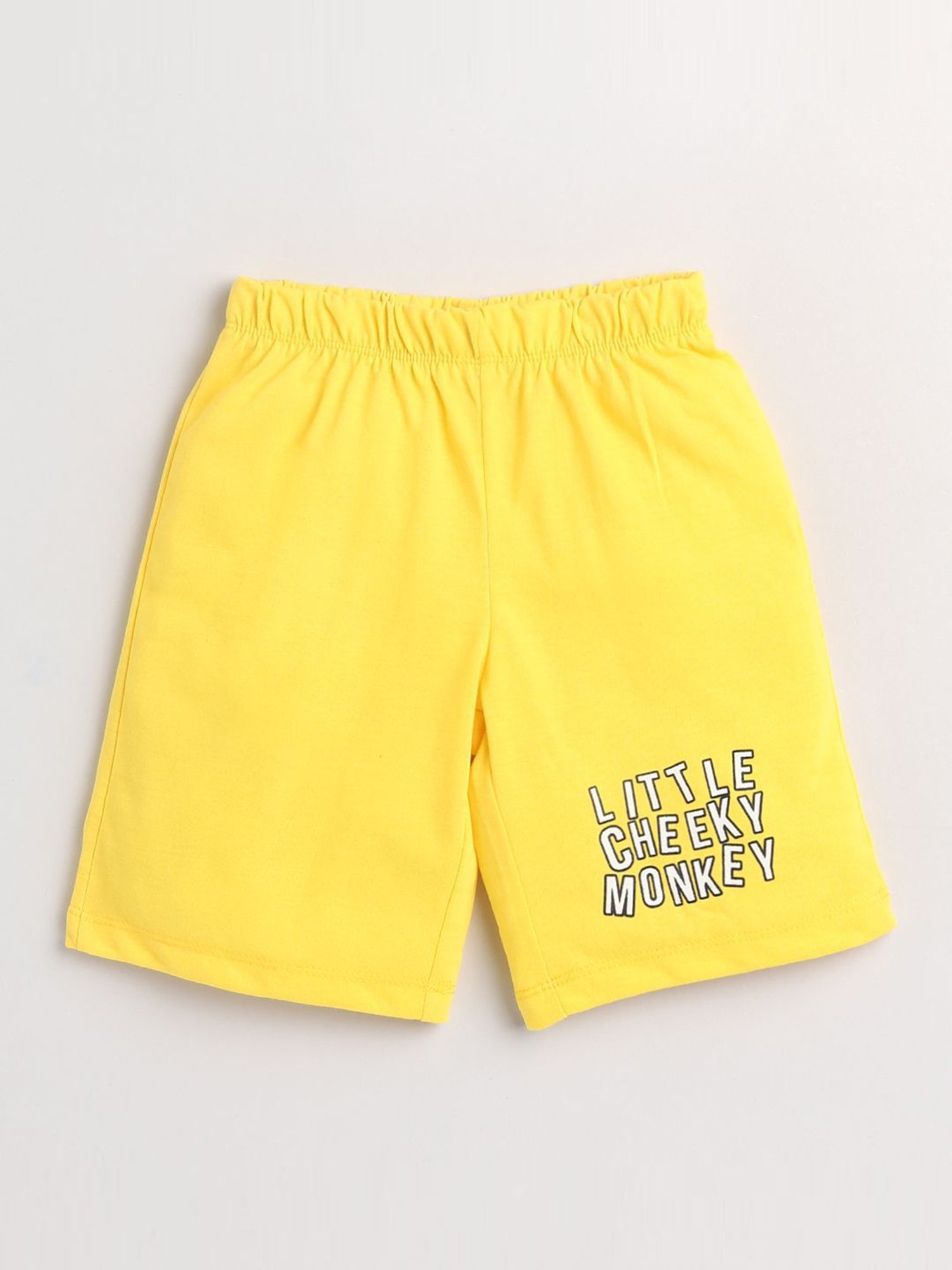 Lazy Shark Kids Brown Printed T-Shirt & Shorts