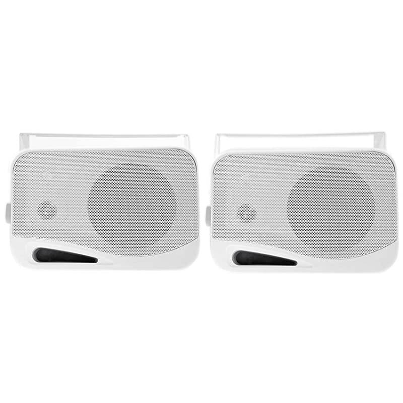 Pair  HP4S 4 OutdoorIndoor Home Theater Speakers with Swivel Bracket