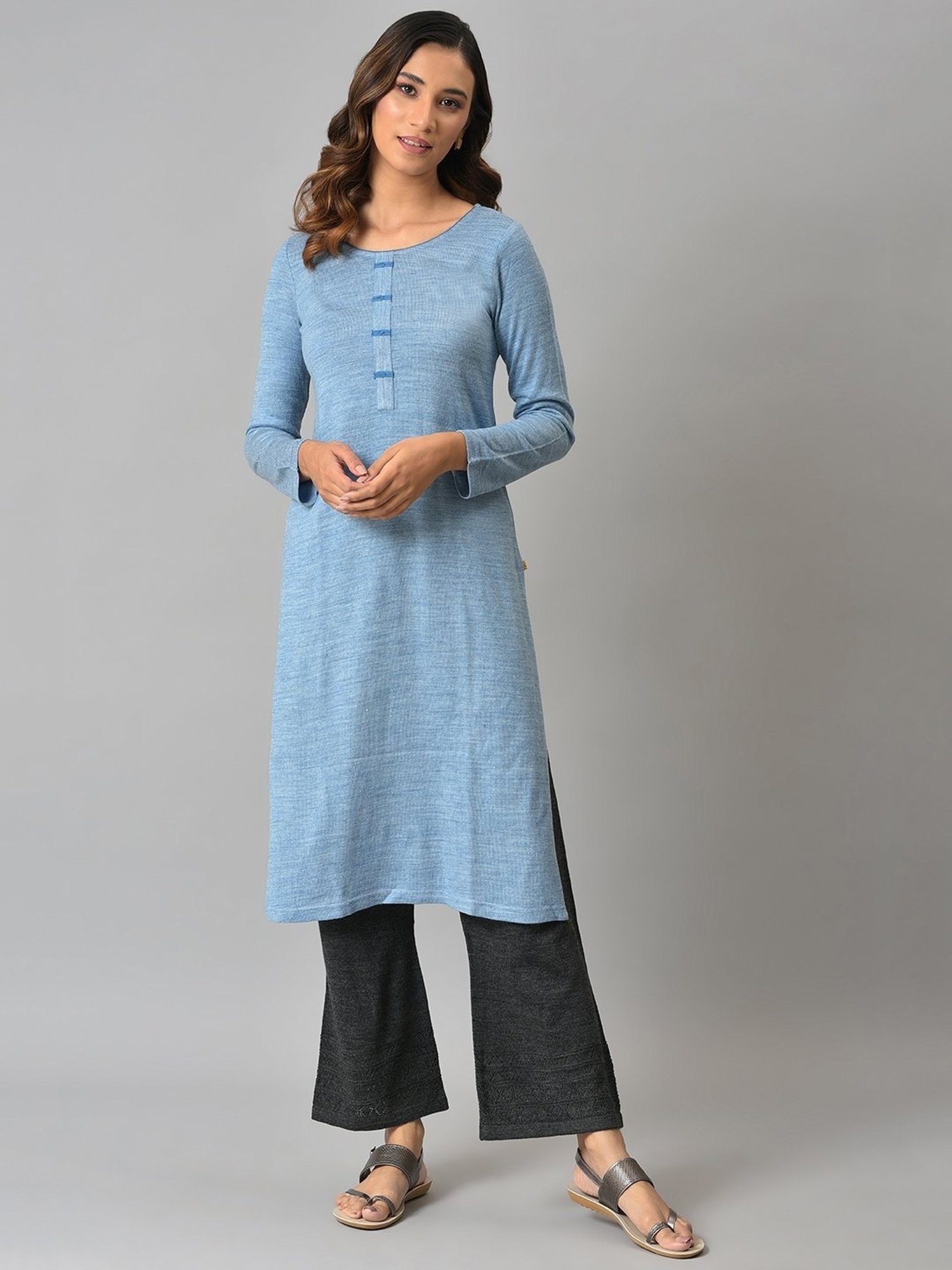 Elleven from Aurelia Grey Regular Fit Palazzos