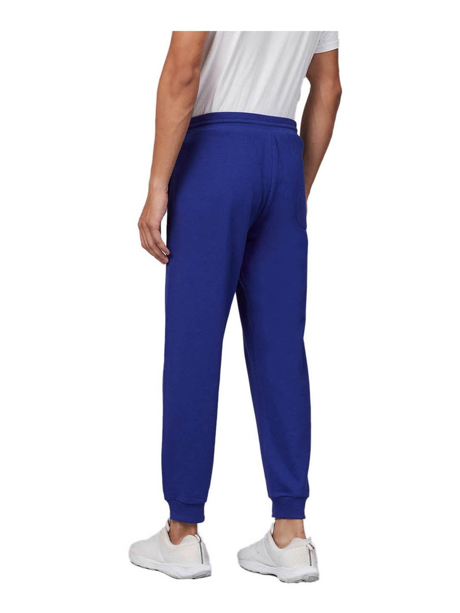 UnderJeans by Spykar Blue Printed Joggers