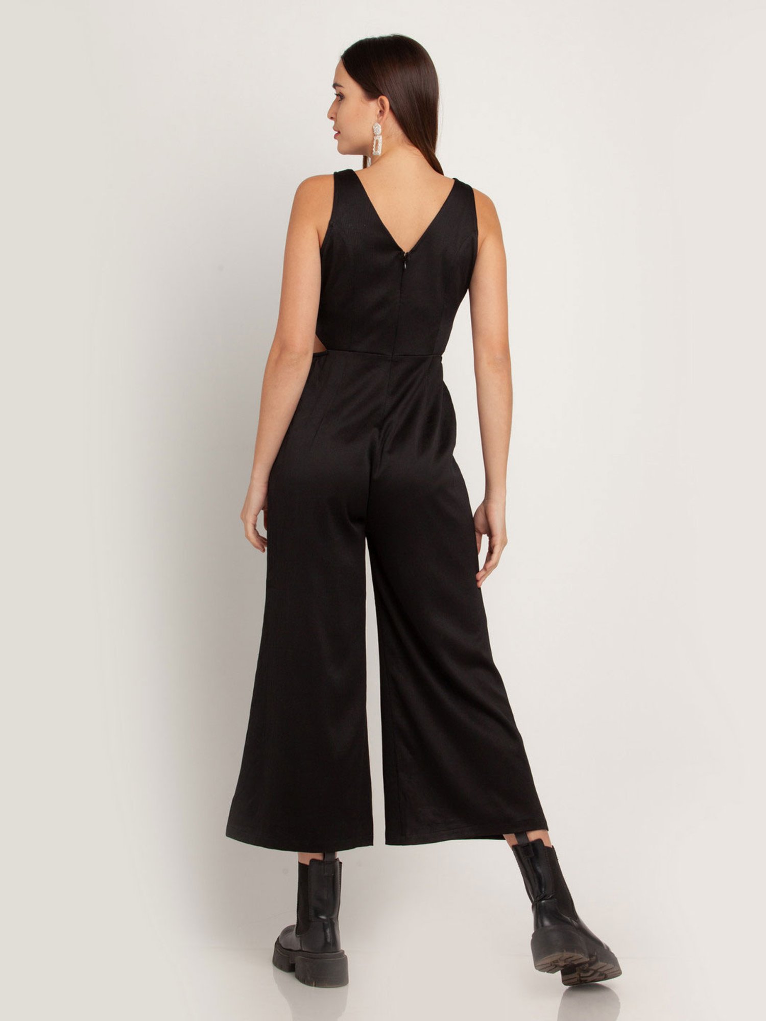 Zink London Black Full Length Jumpsuit