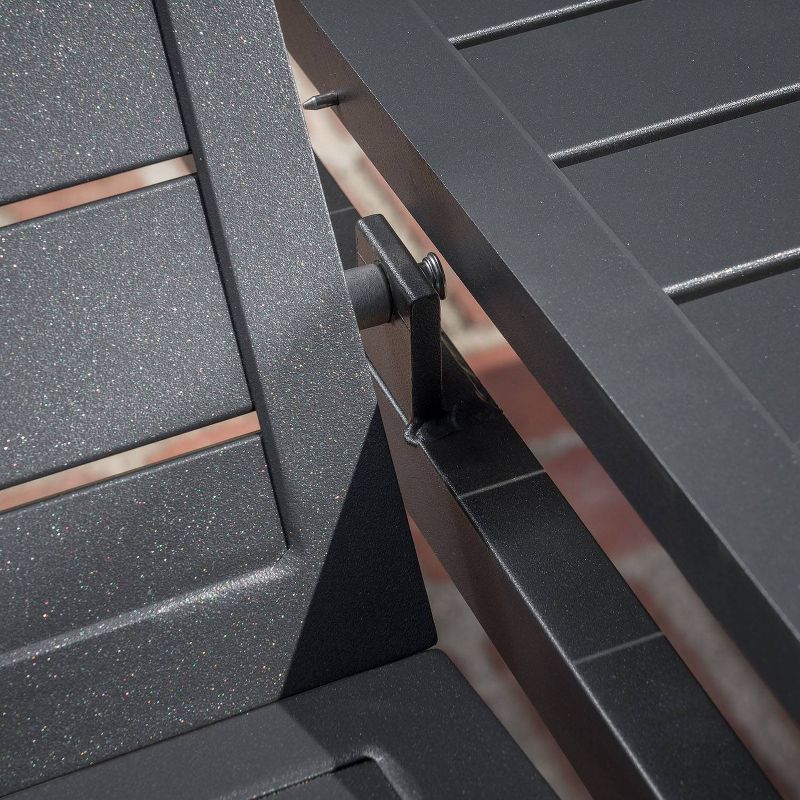 Dawson 7pc Aluminum Patio Dining Set with Extension Table - Hanover