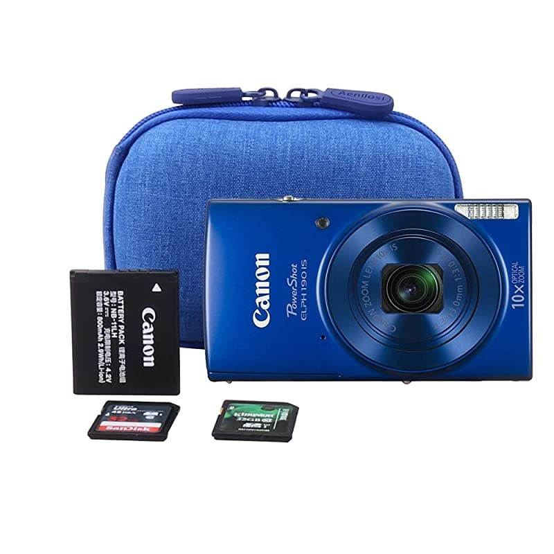 Hard Carrying Case for Canon PowerShot ELPH 180190 Digital Camera Carrying case Blue