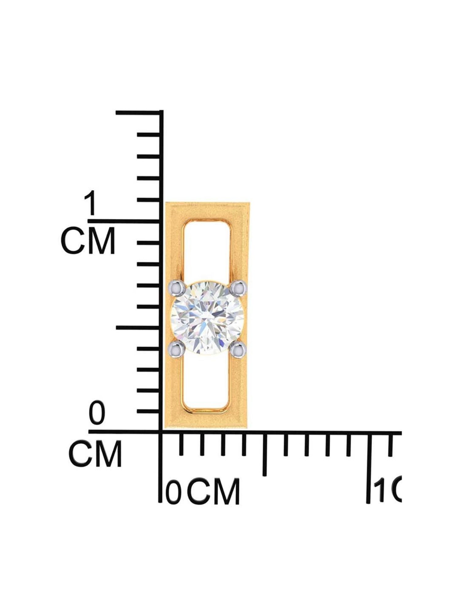 P.C. Chandra Jewellers 18 kt Gold & Diamond Earrings