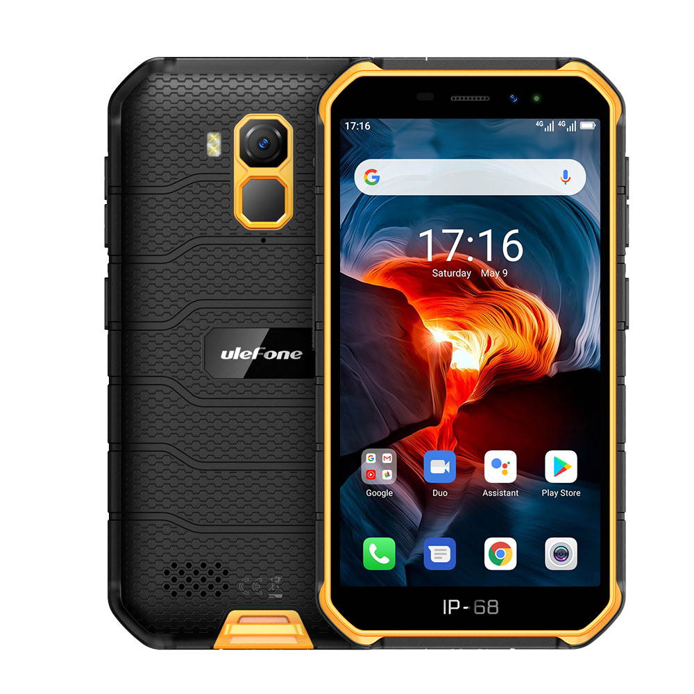 Ulefone Armor X7 Pro Unlocked Rugged Phones, Android 10 Quad-core 4G+32GB ROM, 13MP+5MP Dual Camera 5.0 inch HD Screen 4000mAh Battery Rugged Smartphones, OTG, NFC, Face ID, GPS, WiFi