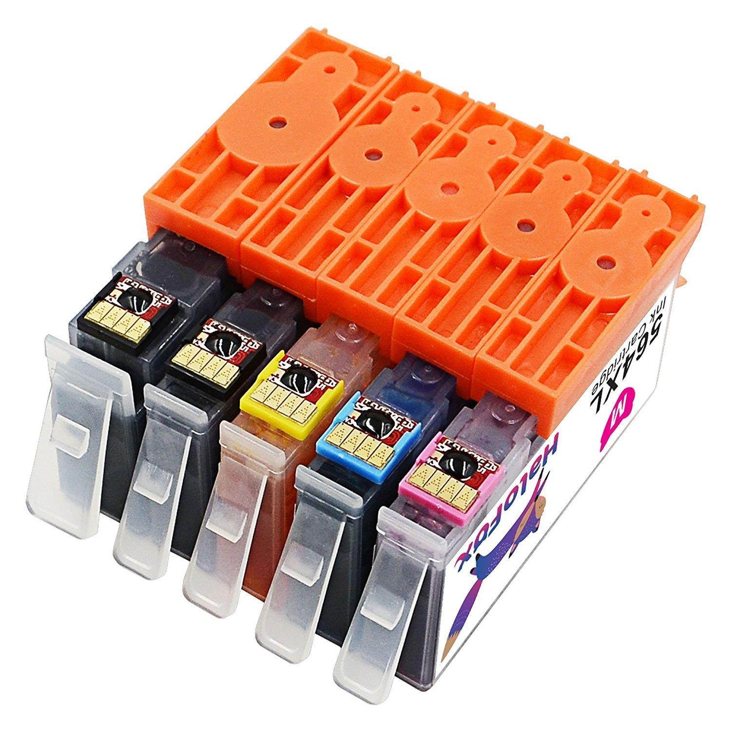 564XL High Yield Multipack (10-Pack) Ink Cartridges, Compatible Photosmart 5510 5514 5520 6510 6520 7510 7515 7520 7525 D7560 C309g C310a C311a C410a C6380, Deskjet 3520, Officejet 4620