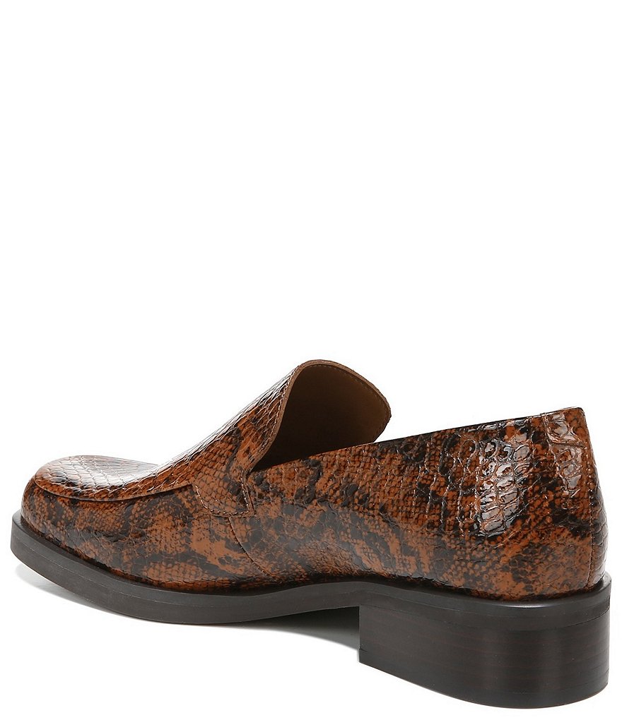 Franco Sarto Bocca Snake Print Loafers