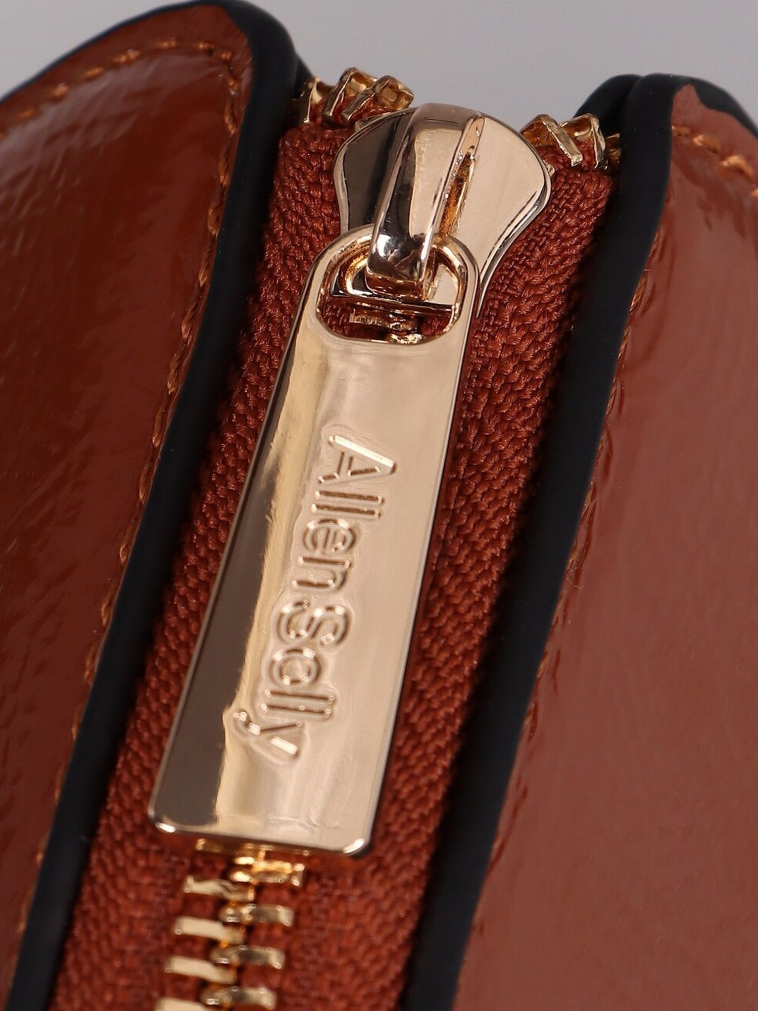 Allen Solly Brown Solid Medium Handbag