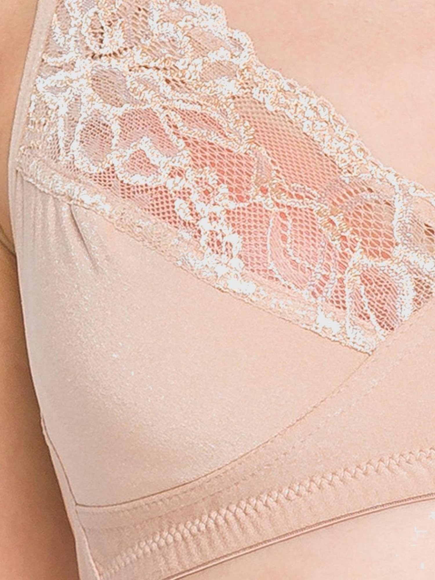 Candyskin Beige Lace Bra Set