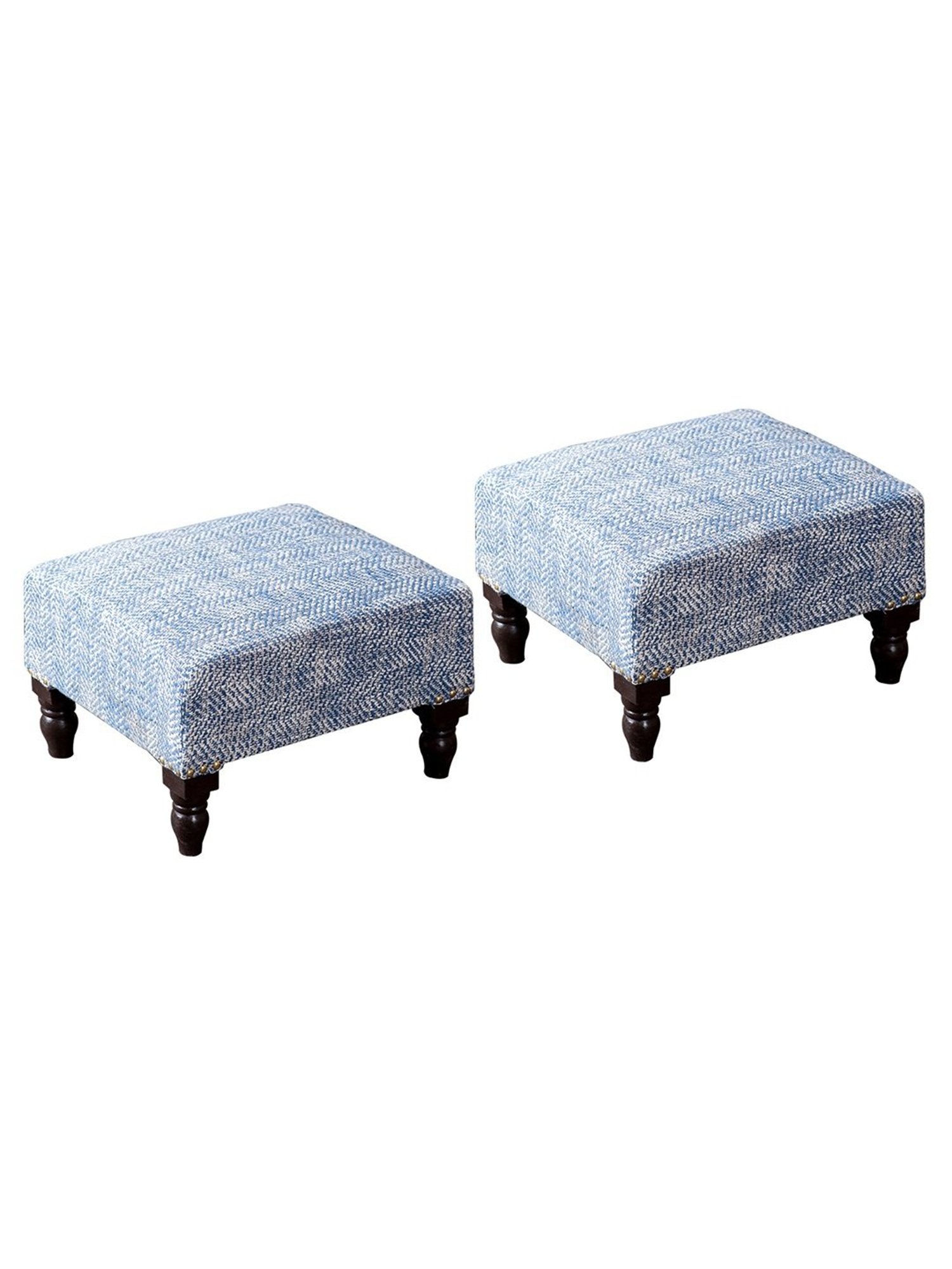 Chumbak Jodhpur Sailor Solid Blue Sheesham Wood Bench