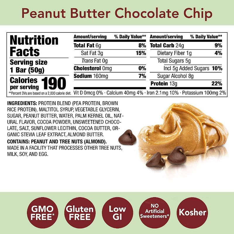think! Plant Peanut Butter Chocolate Chip Singer Bar - 1.76oz