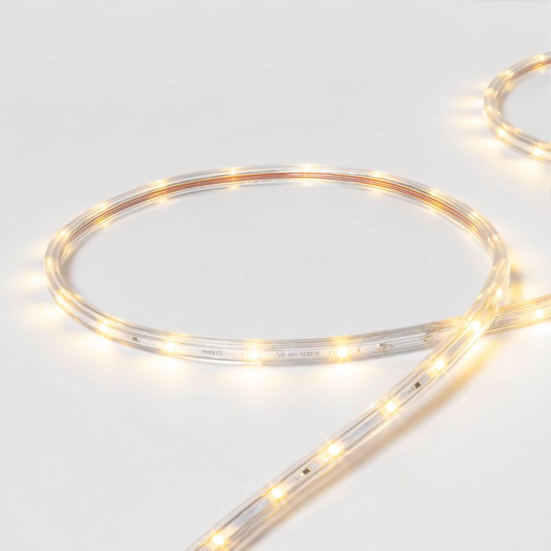 135ct Christmas LED Rope Lights Warm White with White Wire - Wondershop™