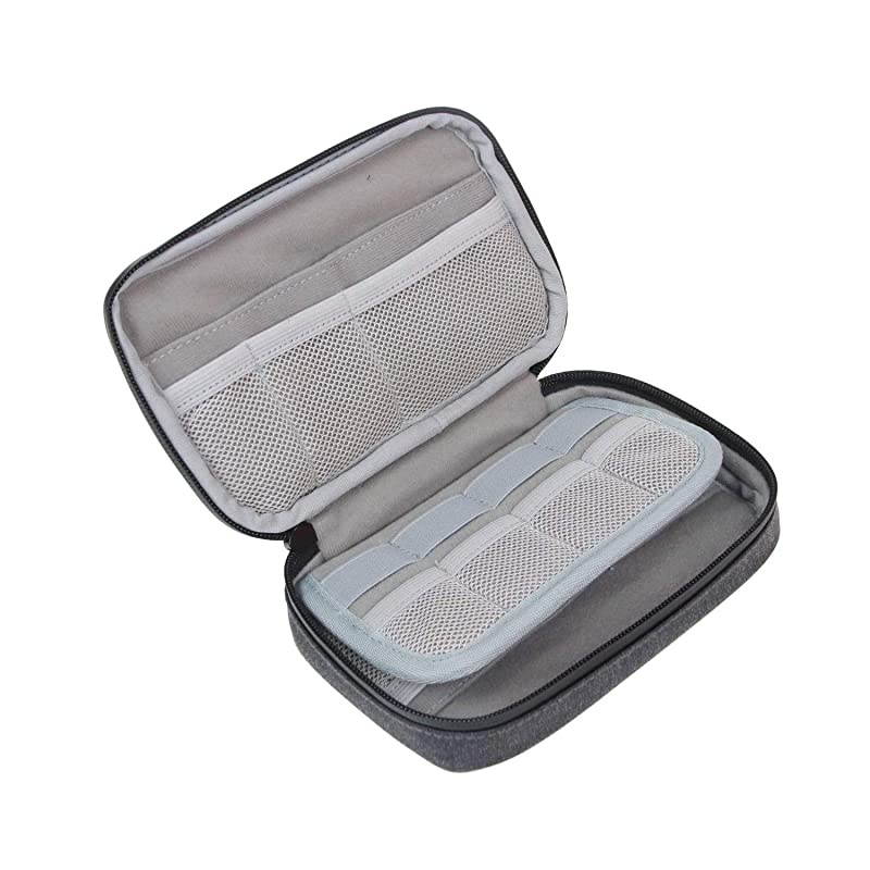 USB Flash Drive Case Bag Wallet, SD Memory Cards Cable Organizer-Travel Gadget Case for Electronics Accessories (Small, Black)