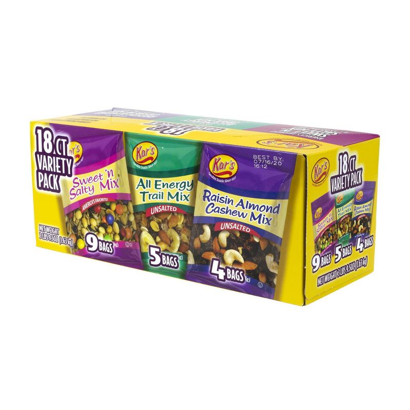 Kar's Trail Mix Variety Pack - 18 ct