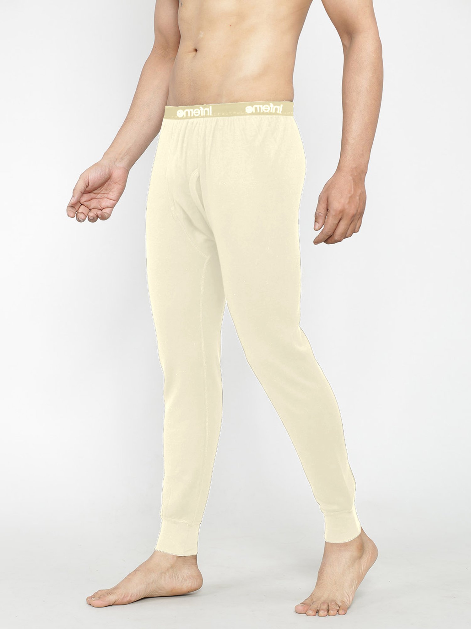 LUX Inferno Off White Striped Thermal Bottom