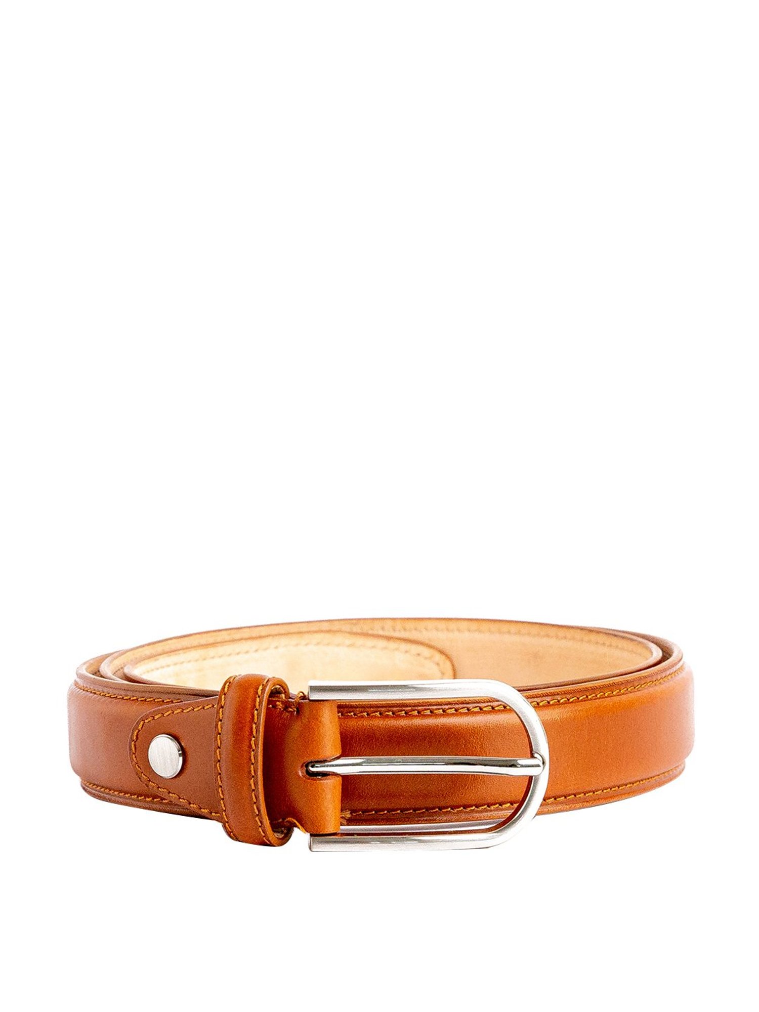 James Aston Tan Leather Waist Belt for Men