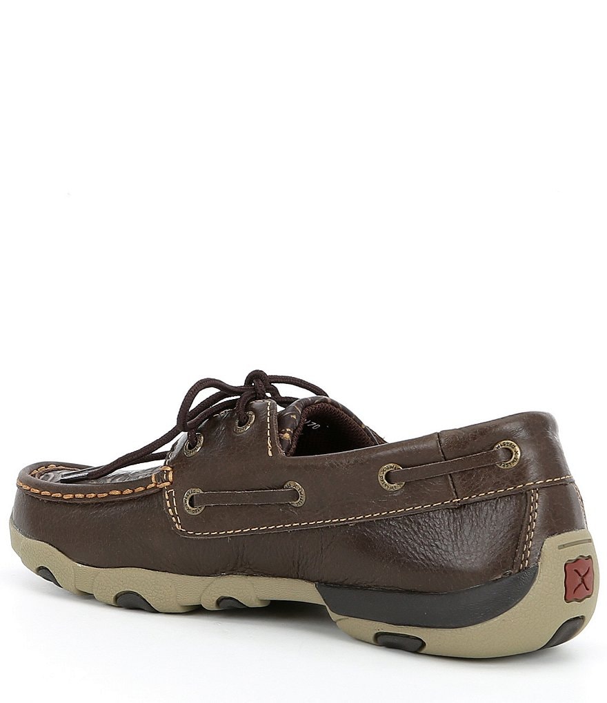 Twisted X Women's Floral Embossed Boat Driving Mocs