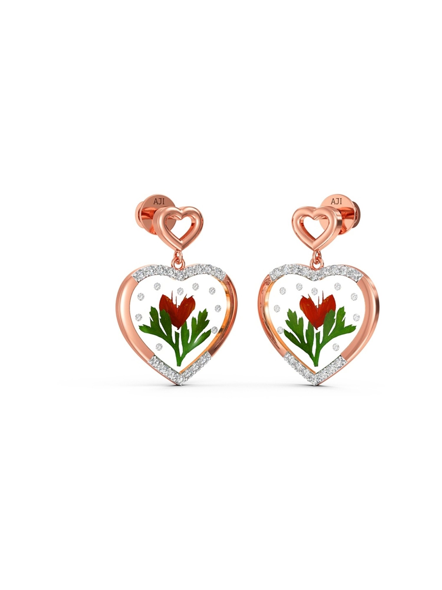 Joyalukkas 18k Gold Pleasing Diamond Drop Earrings