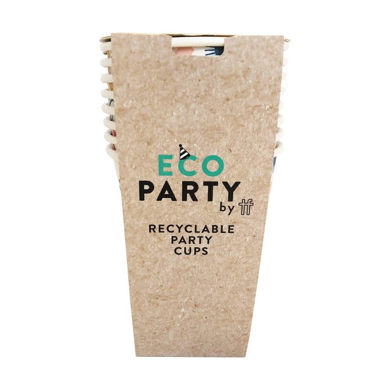 8pk Eco Party Disposable Drinkware Cups