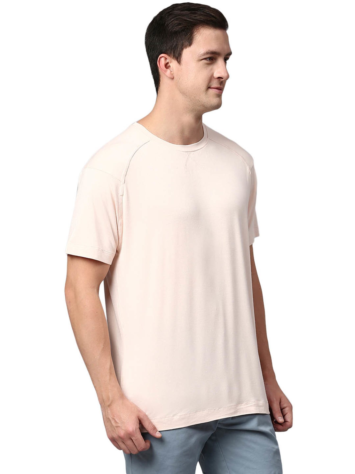 Slowave Peach Regular Fit T-Shirt