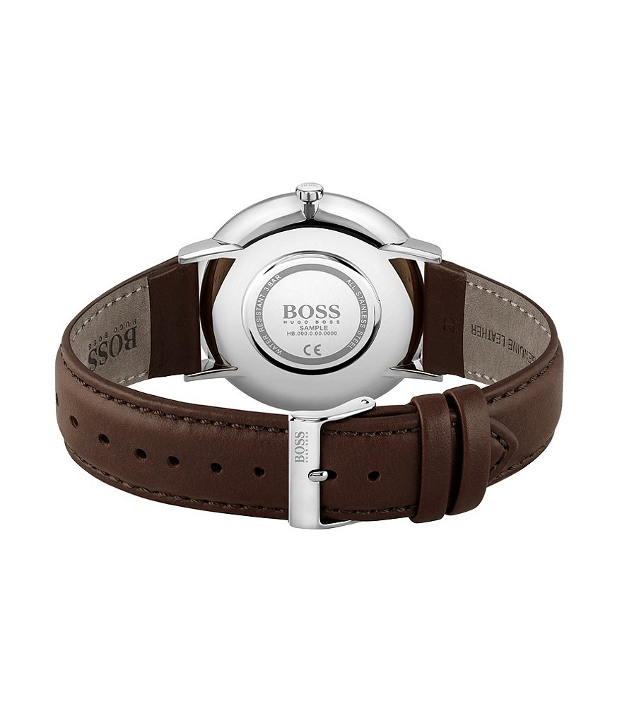 Hugo Boss Skyliner Brown Leather Watch