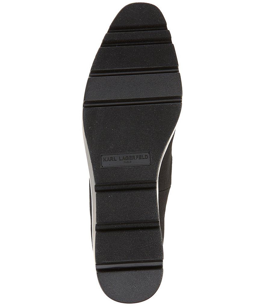 KARL LAGERFELD PARIS Bri Canvas Embellished Detail Loafers