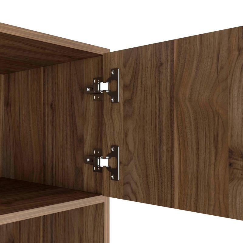 67" Aster 3 Tier Shelf Bookcase Walnut - RST Brands