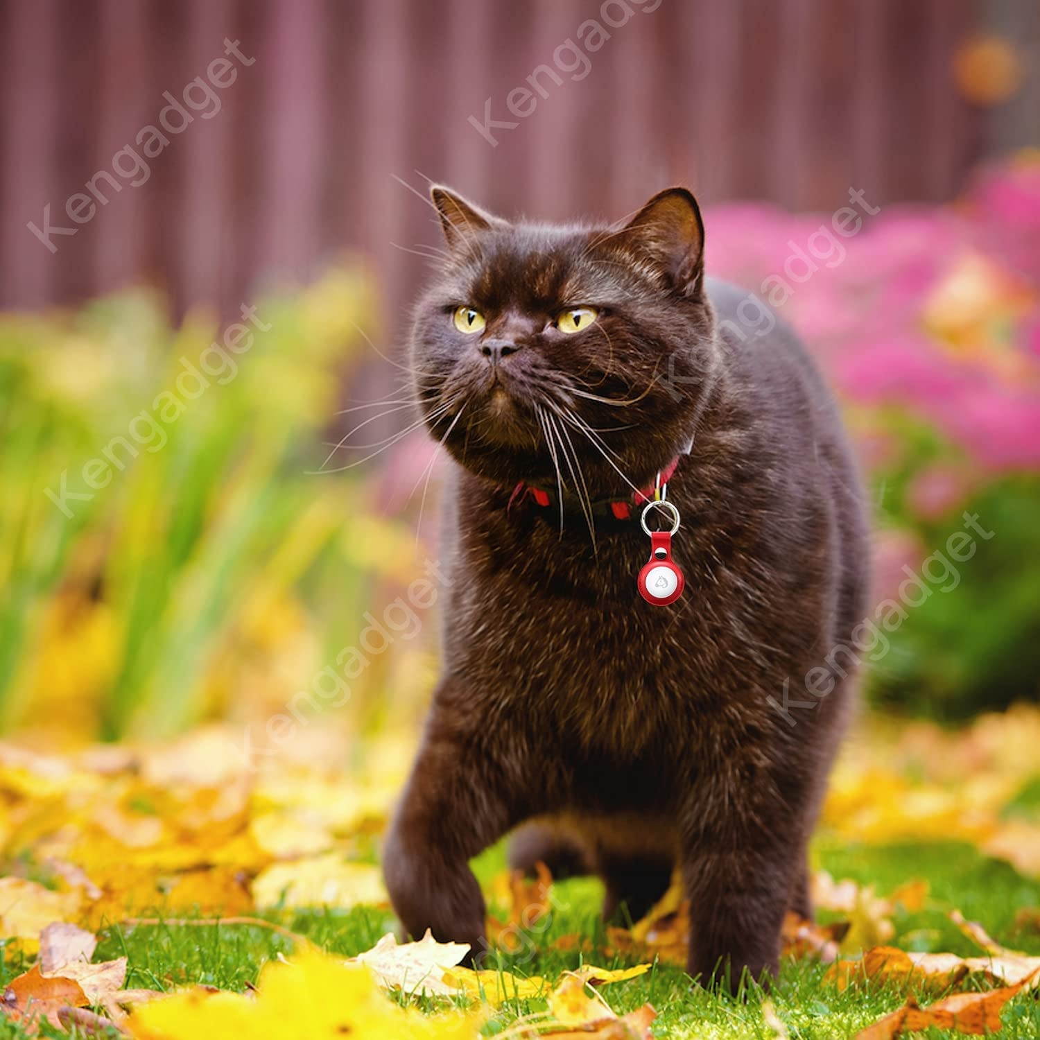 AirTag Key Ring Keychain Pu Leather Keyring Keychain for Apple AirTag Finder