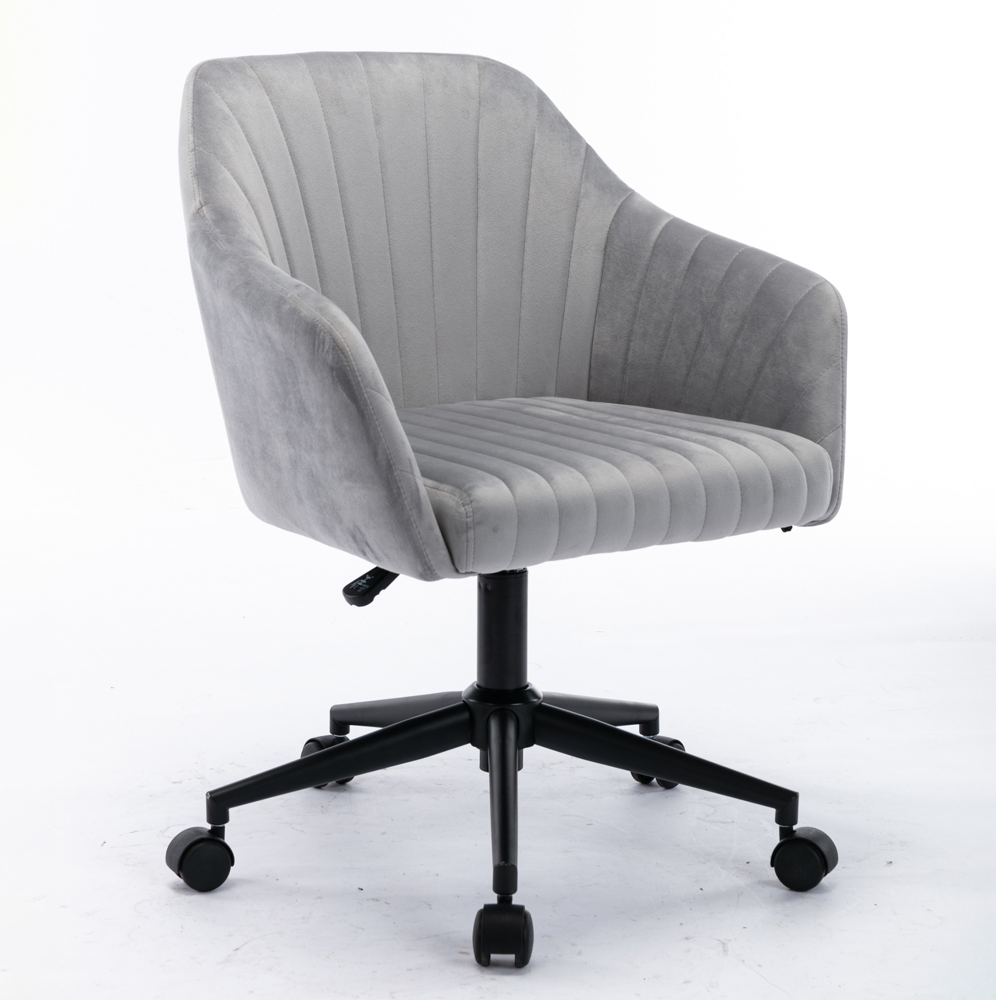 Home Office chair with Middle back, Modern Design velvet chair with arms