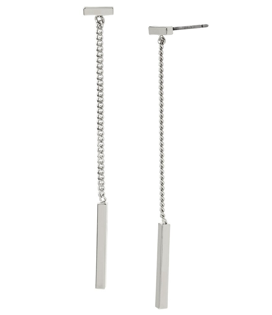 AllSaints Geometric Bar Linear Earrings