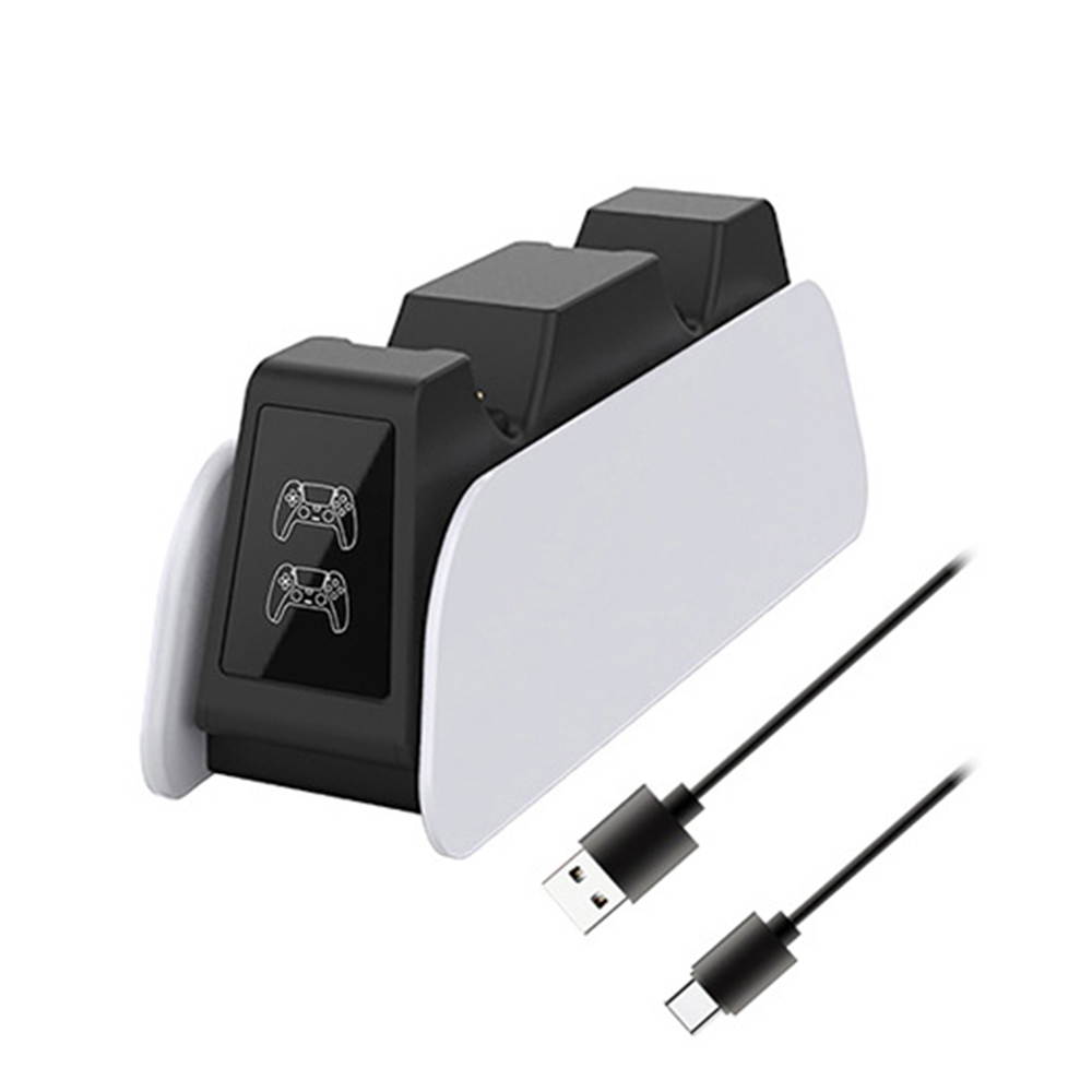 PS5 Controller Charge Station, Compatible with Sony Playstation 5 DualSense Controller Charging Station, Playstation 5 DualSense Controller LED Indicator Fast Charging Dock