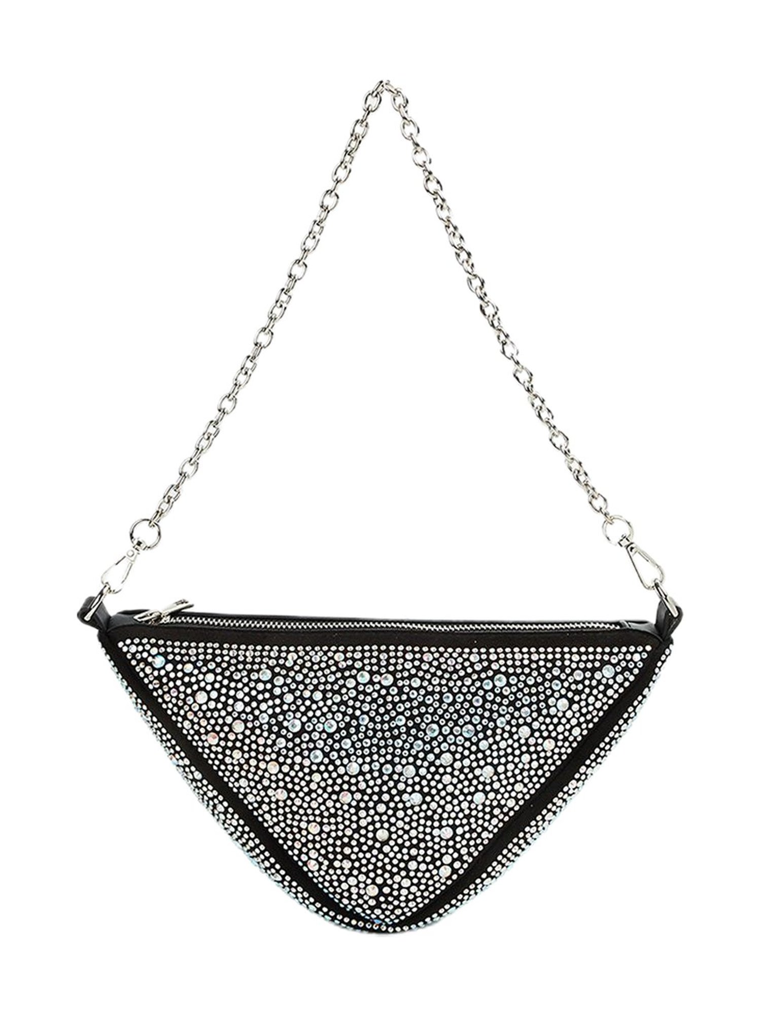 Code by Lifestyle Black Embellished Shoulder Bag