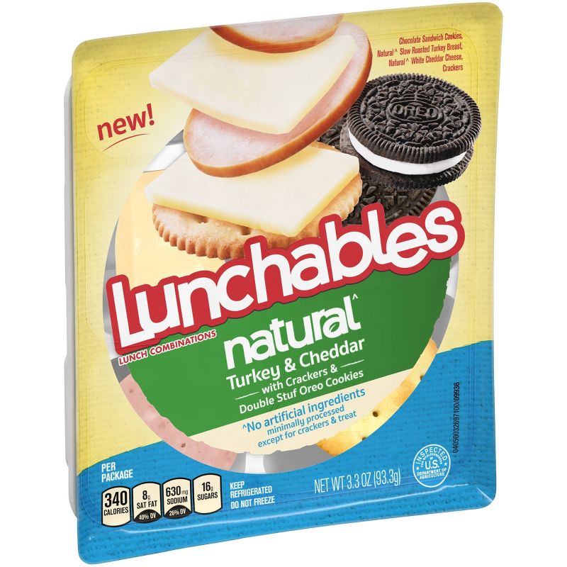 Oscar Mayer Lunchables Natural Turkey And Cheddar - 3.33oz